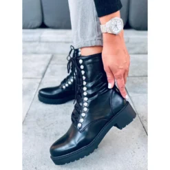 Bottes Militaires Avec Perles Odrey Black Le Noir -Lumière Écarlate Bottes bottes militaires avec perles odrey black le noir 3 2000x2000 1