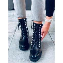 Bottes Militaires Avec Perles Odrey Black Le Noir -Lumière Écarlate Bottes bottes militaires avec perles odrey black le noir 4 2000x2000 1