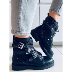 Bottes Militaires Fleur Noir Le Noir -Lumière Écarlate Bottes bottes militaires fleur noir le noir 3 2000x2000 1