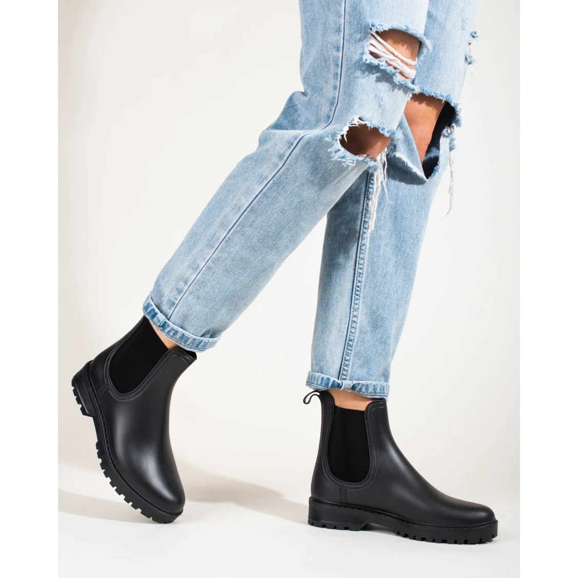 Bottes Noires à Semelles épaisses De Shelovet Le Noir 1 Bottes Noires à Semelles épaisses De Shelovet Le Noir