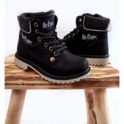 Bottes Noires Pour Enfants Lee Cooper LCJ-22-01-1491 Le Noir -Lumière Écarlate Bottes bottes noires pour enfants lee cooper lcj 22 01 1491 le noir 5 2000x2000 1