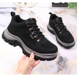 Bottes Noires Pour Femmes Avec Polaire Big Star KK274364 Le Noir