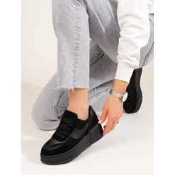 Bottes Plateforme En Daim Pour Femmes Noir Shelovet Le Noir -Lumière Écarlate Bottes bottes plateforme en daim pour femmes noir shelovet le noir 3 2000x2000 1