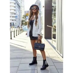 Bottes Pour Femmes Avec Imprimé GOE II2N4046 Noir Le Noir