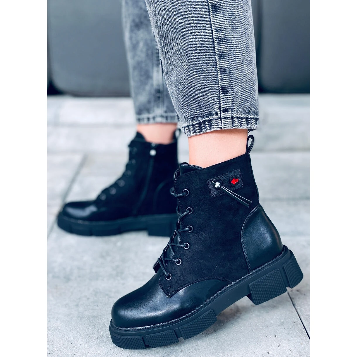 Bottes Provo Black à Semelle épaisse Le Noir 2 Bottes Provo Black à Semelle épaisse Le Noir – Image 2