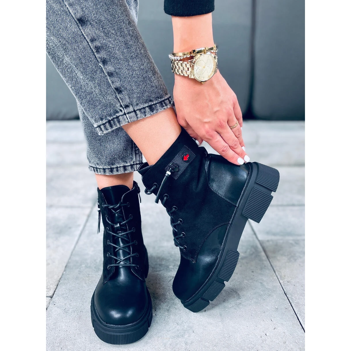 Bottes Provo Black à Semelle épaisse Le Noir 3 Bottes Provo Black à Semelle épaisse Le Noir – Image 3