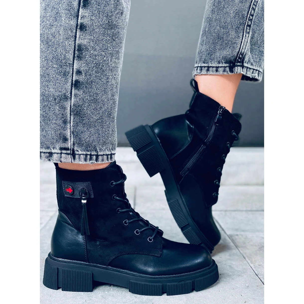 Bottes Provo Black à Semelle épaisse Le Noir 7 Bottes Provo Black à Semelle épaisse Le Noir – Image 7