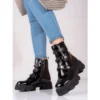 Bottes Shelovet Basses Classiques Pour Femmes En Daim écologique Le Noir