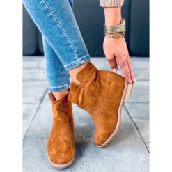 Bottes Sur Un Talon Compensé Deer Camel Caché Brun -Lumière Écarlate Bottes bottes sur un talon compense deer camel cache brun 5 2000x2000 1