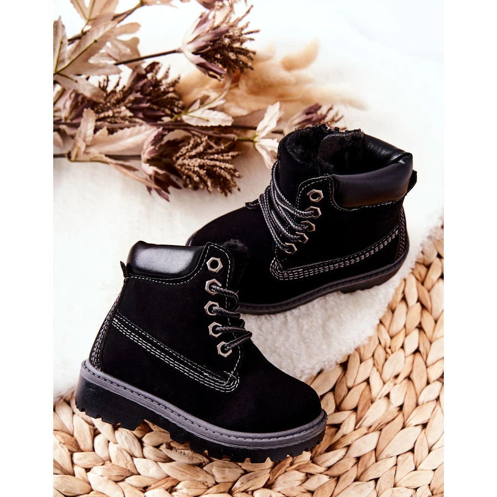 Bottes Trappeurs Enfant Noir Milos Le Noir 2 Bottes Trappeurs Enfant Noir Milos Le Noir – Image 2