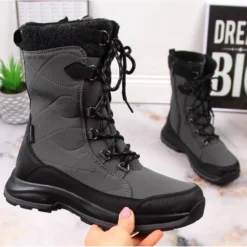 DC Bottes De Neige Imperméables Dk W 2105 DK61C Le Noir Gris