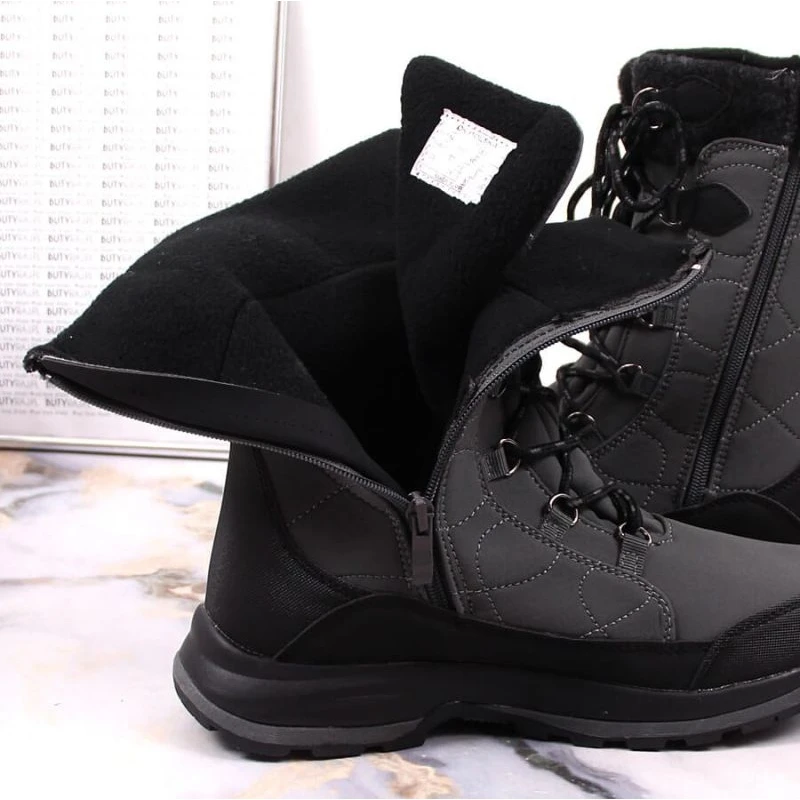 DC Bottes De Neige Imperméables Dk W 2105 DK61C Le Noir Gris 7 DC Bottes De Neige Imperméables Dk W 2105 DK61C Le Noir Gris – Image 7