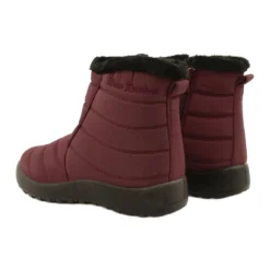 Evento Bottes De Neige Pour Femmes Résistantes à L'eau Rouge Multicolore -Lumière Écarlate Bottes evento bottes de neige pour femmes resistantes a leau rouge multicolore 3 2000x2000 1