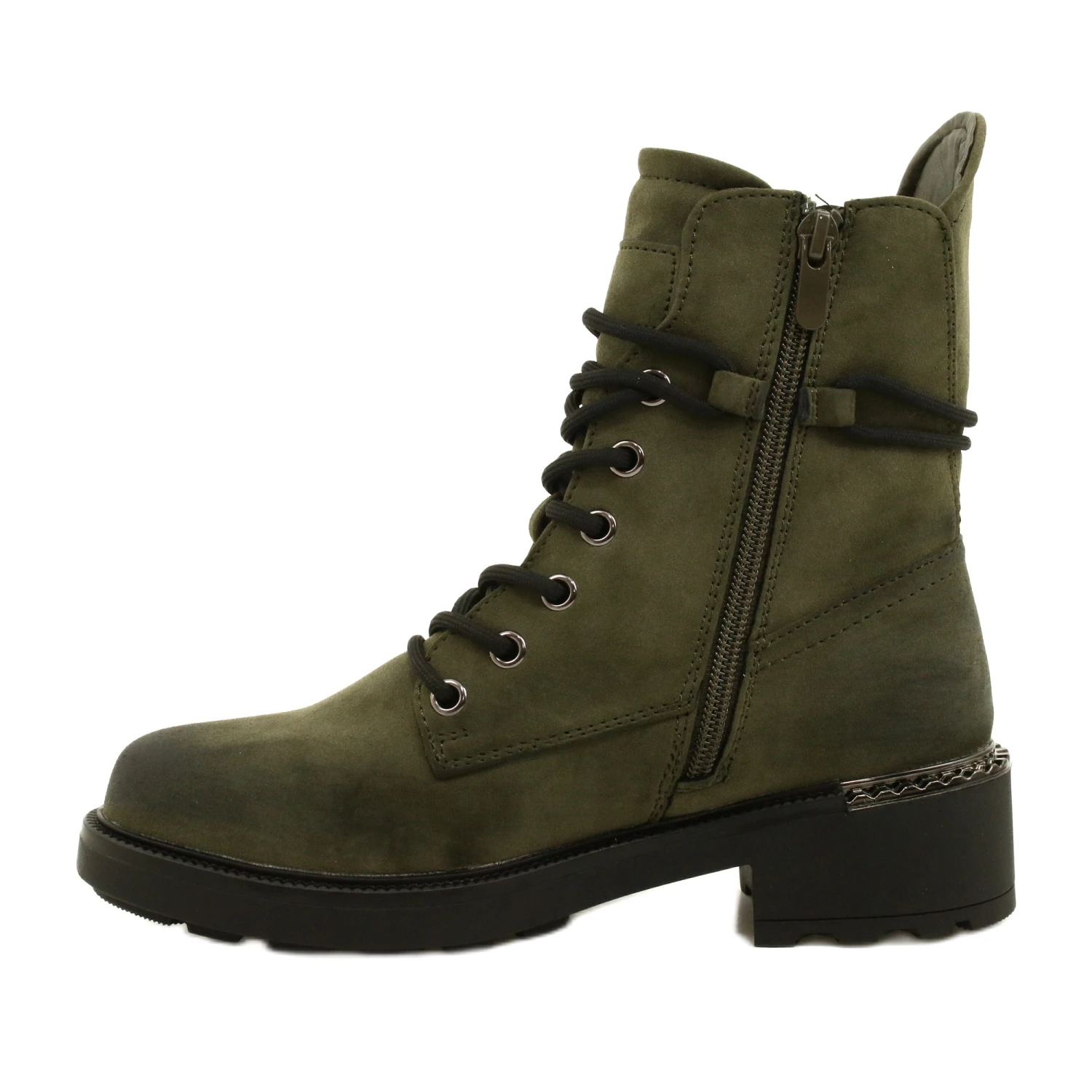 Evento Bottes Hautes Avec Fermeture Éclair Vert 21BT35-4226 1 Evento Bottes Hautes Avec Fermeture Éclair Vert 21BT35-4226
