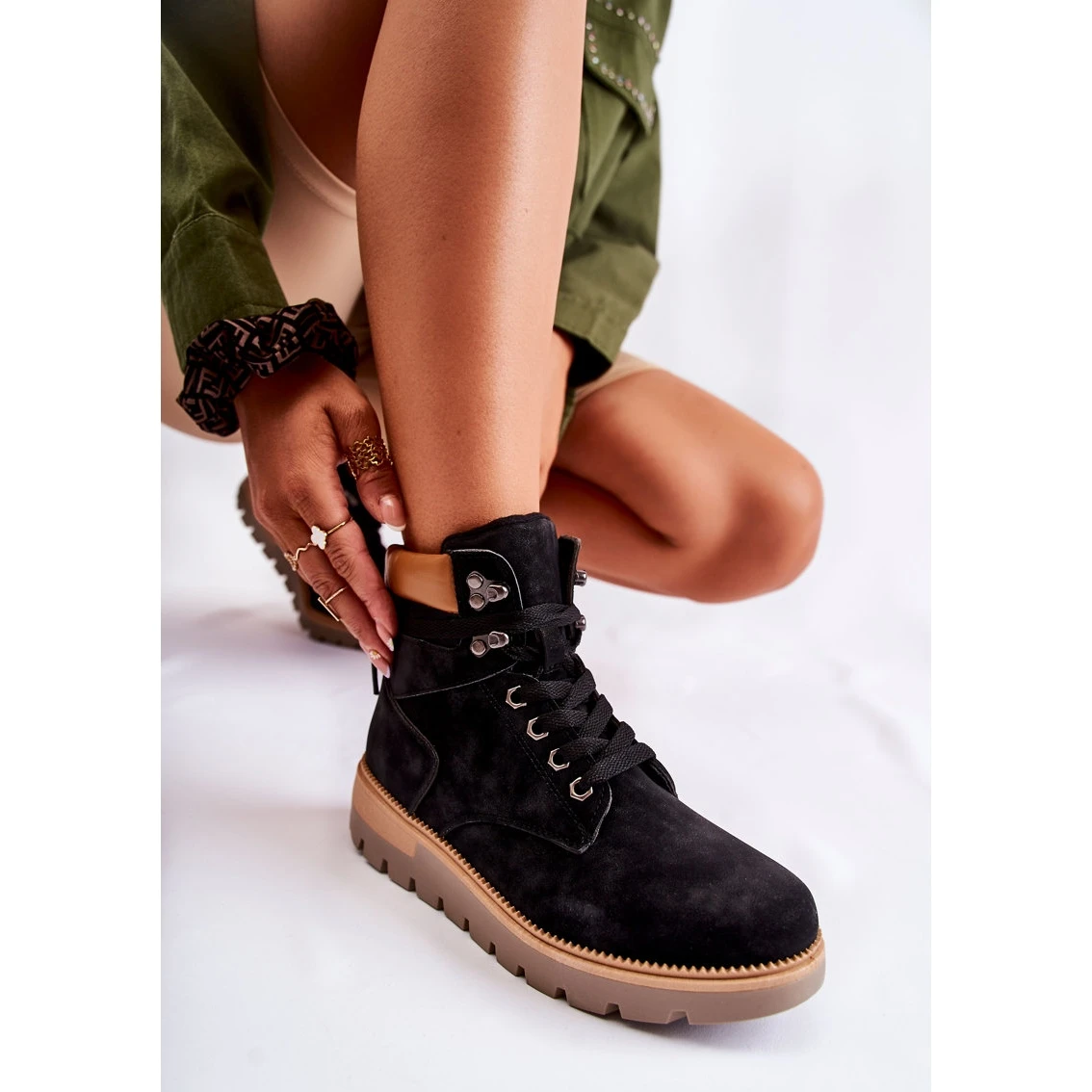 FB3 Bottes En Cuir Sur La Plate-forme Ressa Noire Le Noir 4 FB3 Bottes En Cuir Sur La Plate-forme Ressa Noire Le Noir – Image 4