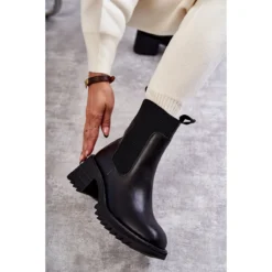 FE1 Bottes Chaudes Noires à Talon Pour Femmes Abella Le Noir -Lumière Écarlate Bottes fe1 bottes chaudes noires a talon pour femmes abella le noir 8 2000x2000 1