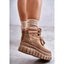 FG2 Bottes Confortables Sur La Plate-forme Sanchio Beige Foncé Brun -Lumière Écarlate Bottes fg2 bottes confortables sur la plate forme sanchio beige fonce brun 3 2000x2000 1