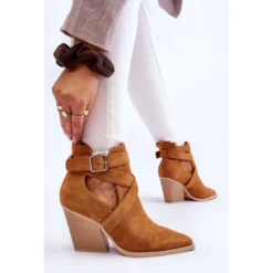 FI1 Bottes De Cowboy Dennise En Suède Camel Pour Femmes Brun -Lumière Écarlate Bottes fi1 bottes de cowboy dennise en suede camel pour femmes brun 6 2000x2000 1