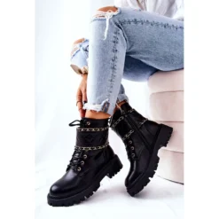 FJ1 Bottes De Travail Noires à Chaîne Noir Caleanor Le Noir -Lumière Écarlate Bottes fj1 bottes de travail noires a chaine noir caleanor le noir 4 2000x2000 1