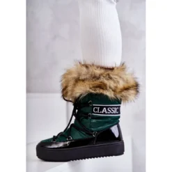 FM1 Bottes De Neige à Lacets Pour Femmes Vert Santero 10 FM1 Bottes De Neige à Lacets Pour Femmes Vert Santero -Lumière Écarlate Bottes fm1 bottes de neige a lacets pour femmes vert santero 3 2000x2000 1