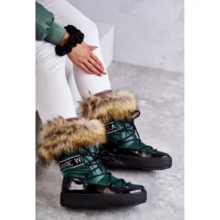 FM1 Bottes De Neige à Lacets Pour Femmes Vert Santero 13 FM1 Bottes De Neige à Lacets Pour Femmes Vert Santero -Lumière Écarlate Bottes fm1 bottes de neige a lacets pour femmes vert santero 6 2000x2000 1