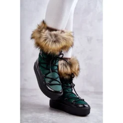 FM1 Bottes De Neige à Lacets Pour Femmes Vert Santero 15 FM1 Bottes De Neige à Lacets Pour Femmes Vert Santero -Lumière Écarlate Bottes fm1 bottes de neige a lacets pour femmes vert santero 8 2000x2000 1