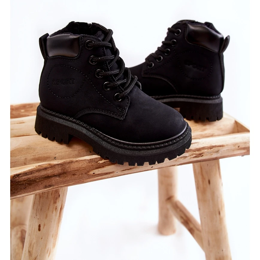 FR1 Bottes Chaudes Enfant Cheddy Noir Le Noir 2 FR1 Bottes Chaudes Enfant Cheddy Noir Le Noir – Image 2