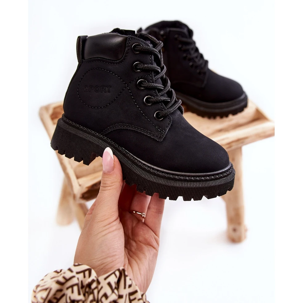 FR1 Bottes Chaudes Enfant Cheddy Noir Le Noir 4 FR1 Bottes Chaudes Enfant Cheddy Noir Le Noir – Image 4