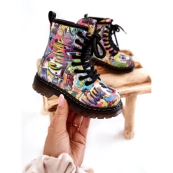 FR1 Bottes Chaudes Enfant Print Multicolore Dexi ['blanc', 'multicolore'] -Lumière Écarlate Bottes fr1 bottes chaudes enfant print multicolore dexi blanc multicolore 4 2000x2000 1