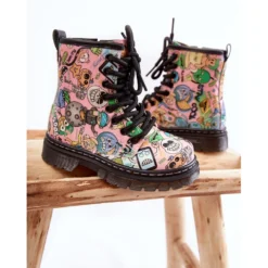 FR1 Bottes Chaudes Enfant Print Rose Dexi Multicolore -Lumière Écarlate Bottes fr1 bottes chaudes enfant print rose dexi multicolore 4 2000x2000 1