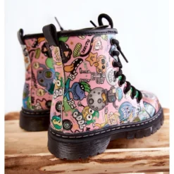 FR1 Bottes Chaudes Enfant Print Rose Dexi Multicolore -Lumière Écarlate Bottes fr1 bottes chaudes enfant print rose dexi multicolore 6 2000x2000 1