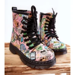 FR1 Bottes Chaudes Enfant Print Rose Dexi Multicolore -Lumière Écarlate Bottes fr1 bottes chaudes enfant print rose dexi multicolore 7 2000x2000 1