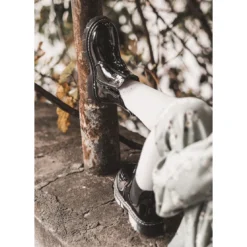 FR1 Bottes Chaudes Laquées Enfant Noir Porky Le Noir -Lumière Écarlate Bottes fr1 bottes chaudes laquees enfant noir porky le noir 5 2000x2000 1