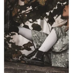 FR1 Bottes Chaudes Laquées Enfant Noir Porky Le Noir -Lumière Écarlate Bottes fr1 bottes chaudes laquees enfant noir porky le noir 7 2000x2000 1