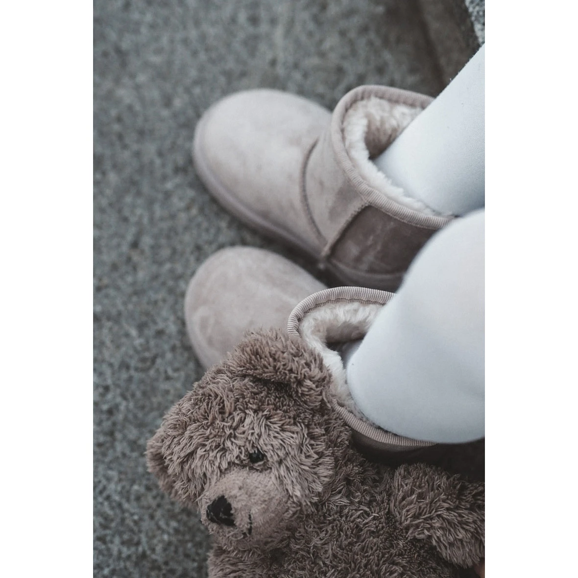 FR1 Bottes De Neige Chaudes Enfant Beige Clair Gooby 1 FR1 Bottes De Neige Chaudes Enfant Beige Clair Gooby