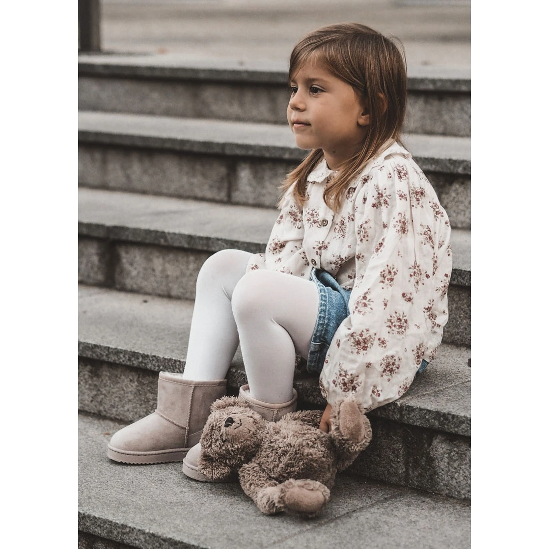 FR1 Bottes De Neige Chaudes Enfant Beige Clair Gooby 10 FR1 Bottes De Neige Chaudes Enfant Beige Clair Gooby – Image 10