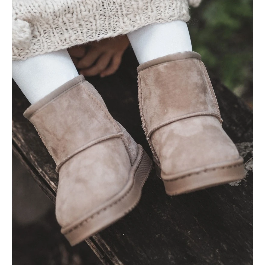 FR1 Bottes De Neige Chaudes Enfant Beige Clair Gooby 8 FR1 Bottes De Neige Chaudes Enfant Beige Clair Gooby – Image 8