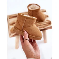 FR1 Bottes De Neige Chaudes Enfant Camel Gooby Brun -Lumière Écarlate Bottes fr1 bottes de neige chaudes enfant camel gooby brun 4 2000x2000 1