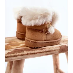 FR1 Bottes De Neige Chaudes Enfant Jeunes Marron-Blanc Roofy Blanche Brun -Lumière Écarlate Bottes fr1 bottes de neige chaudes enfant jeunes marron blanc roofy blanche brun 3 2000x2000 1