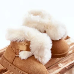 FR1 Bottes De Neige Chaudes Enfant Jeunes Marron-Blanc Roofy Blanche Brun -Lumière Écarlate Bottes fr1 bottes de neige chaudes enfant jeunes marron blanc roofy blanche brun 5 2000x2000 1