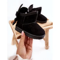 FR1 Bottes De Neige Chaudes Fille Meriva Noires À Nœuds Le Noir -Lumière Écarlate Bottes fr1 bottes de neige chaudes fille meriva noires a noeuds le noir 5 2000x2000 1