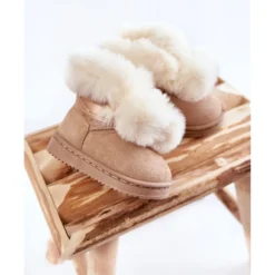 FR1 Bottes De Neige Chaudes Pour Jeunes Enfants Roofy Beige Clair Blanche -Lumière Écarlate Bottes fr1 bottes de neige chaudes pour jeunes enfants roofy beige clair blanche 3 2000x2000 1