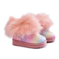 FR1 Bottes De Neige Enfant Avec Fourrure Multicolore Ariana -Lumière Écarlate Bottes fr1 bottes de neige enfant avec fourrure multicolore ariana 4 2000x2000 1
