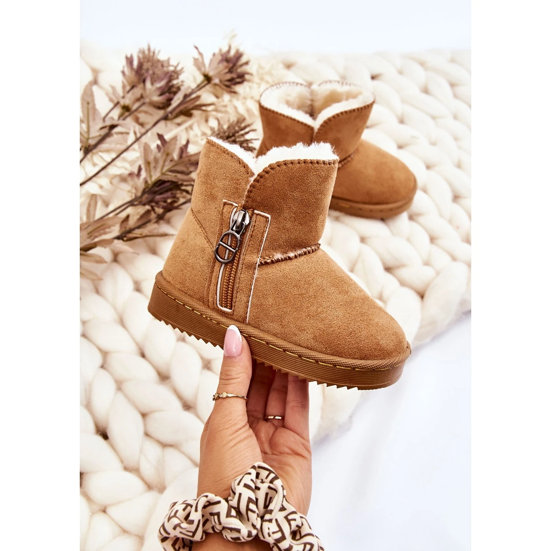 FR1 Bottes De Neige Isolées à Enfiler Catellie Camel Pour Enfants Brun 7 FR1 Bottes De Neige Isolées à Enfiler Catellie Camel Pour Enfants Brun – Image 7