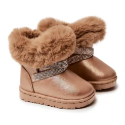 FR1 Bottes De Neige Pour Enfants Avec Cubic Zirconia Golden Hollee D'or D'or -Lumière Écarlate Bottes fr1 bottes de neige pour enfants avec cubic zirconia golden hollee dor dor 7 2000x2000 1
