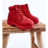 FR1 Bottes De Trappeur Pour Enfant Avec Fermeture éclair Rouge Dexter