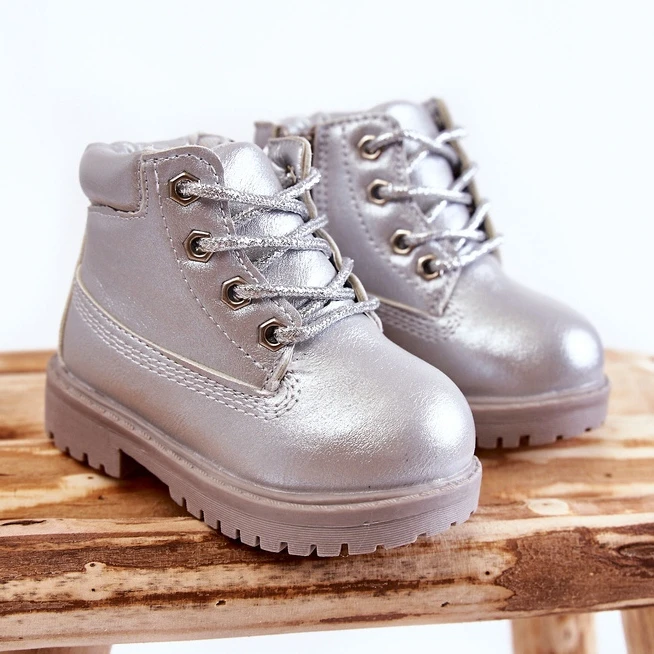 FR1 Bottes De Trappeur Pour Enfants Avec Une Fermeture éclair Silver Dexter Argent 1 FR1 Bottes De Trappeur Pour Enfants Avec Une Fermeture éclair Silver Dexter Argent