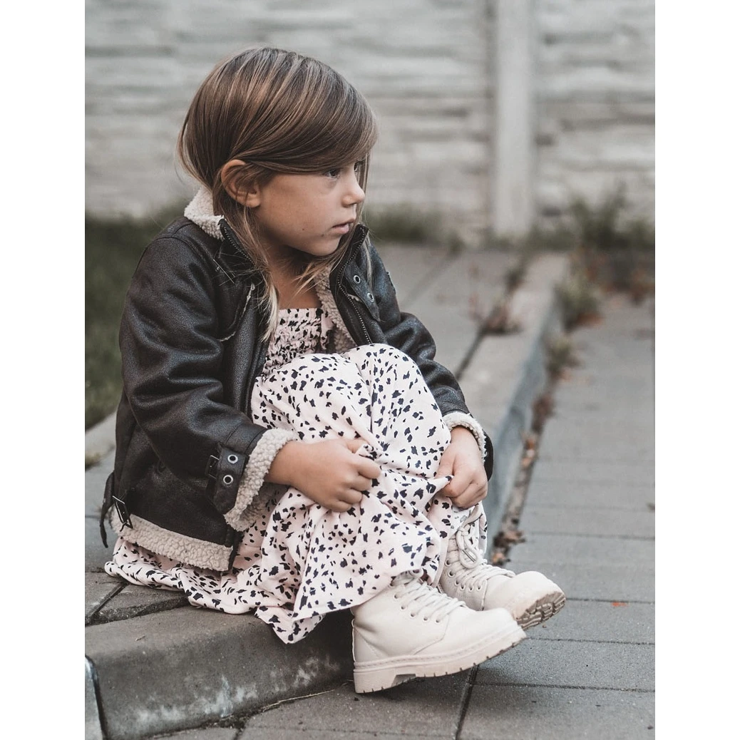 FR1 Bottes En Cuir Pour Enfants Avec Fermeture Éclair Beige Omua 7 FR1 Bottes En Cuir Pour Enfants Avec Fermeture Éclair Beige Omua – Image 7