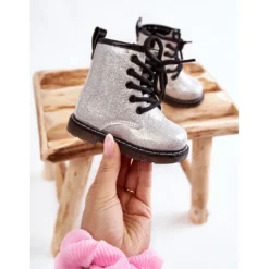 FR1 Bottes Enfant Chaudes Avec Une Fermeture Éclair Laquée Argent Goopy -Lumière Écarlate Bottes fr1 bottes enfant chaudes avec une fermeture eclair laquee argent goopy 3 2000x2000 1