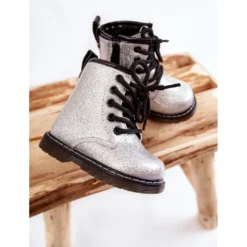 FR1 Bottes Enfant Chaudes Avec Une Fermeture Éclair Laquée Argent Goopy -Lumière Écarlate Bottes fr1 bottes enfant chaudes avec une fermeture eclair laquee argent goopy 4 2000x2000 1